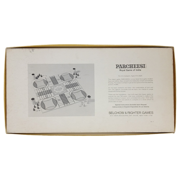 Parcheesi Royal Game of India No. 2 - Selchow & Righter Games 1975 - Picture 9 of 9